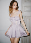 Margarita | Babydoll Silky Satin Slip Dress Nightgown in Purple