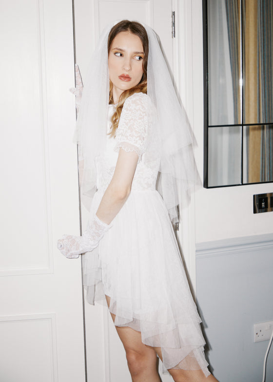 Horror Movie | White Bridal Lingerie Nightgown