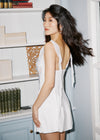 South Side | French Style SILKY SATIN NIGHTGOWN IN White