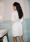 Aviation | Bridal Dressing Gown in Ivory White